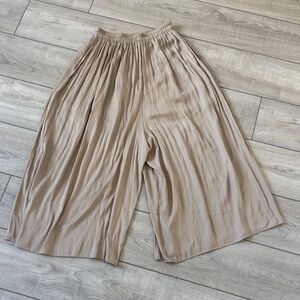 Uniqlo Women's Wide Leg Pants - Tan